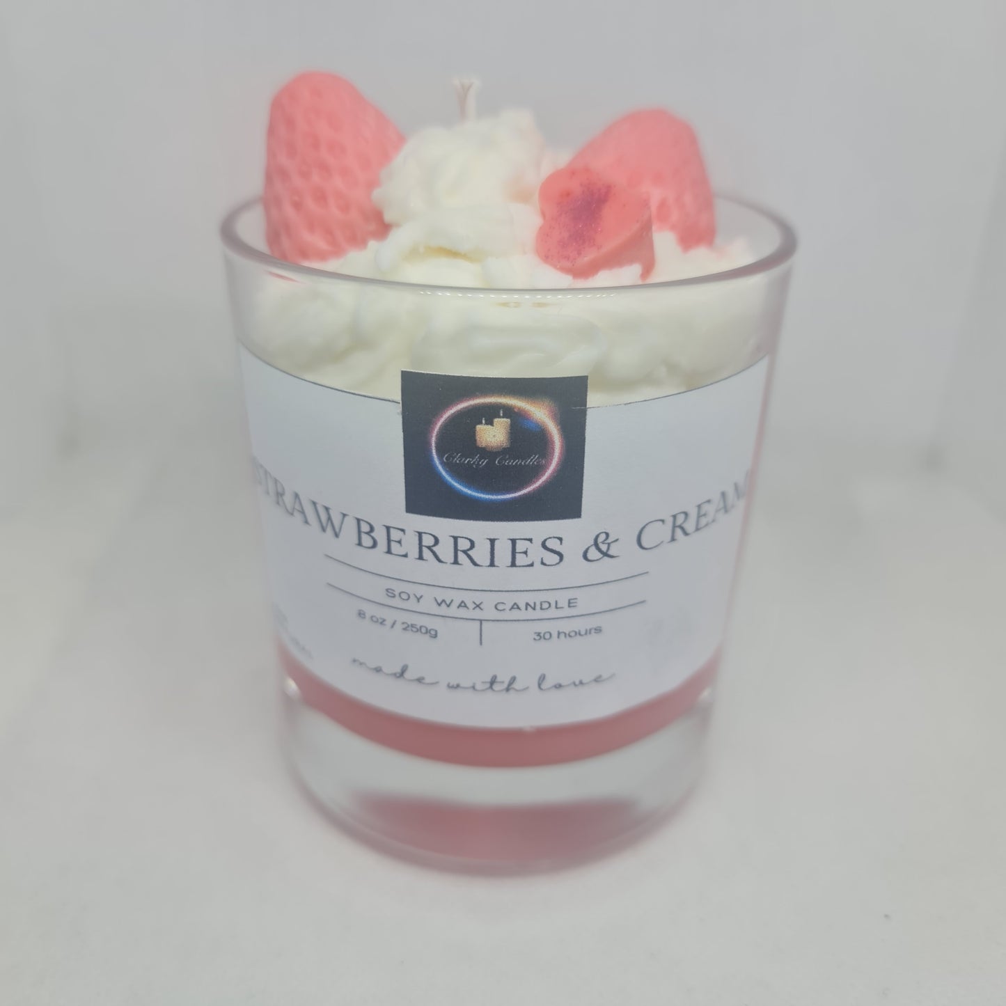 Strawberries & Cream - Scented Soy Wax Candle
