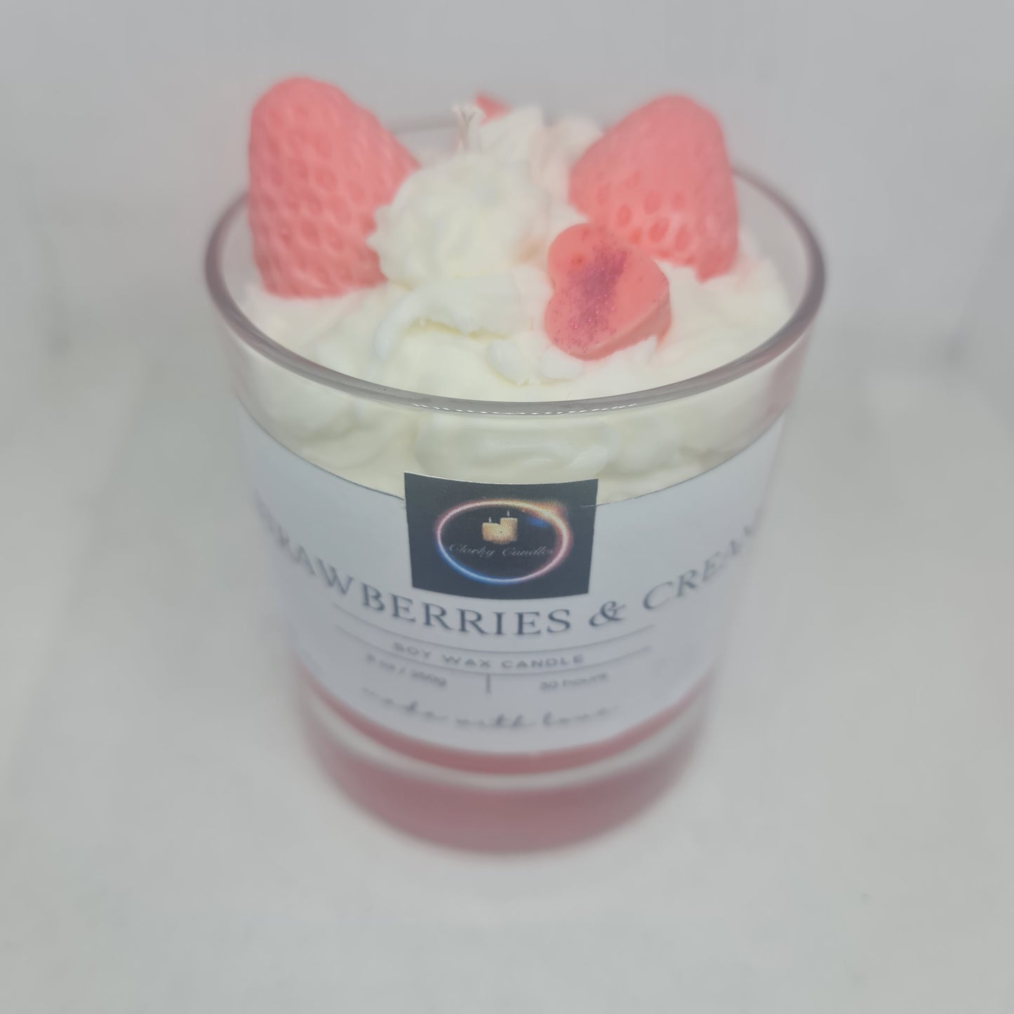 Strawberries & Cream - Scented Soy Wax Candle