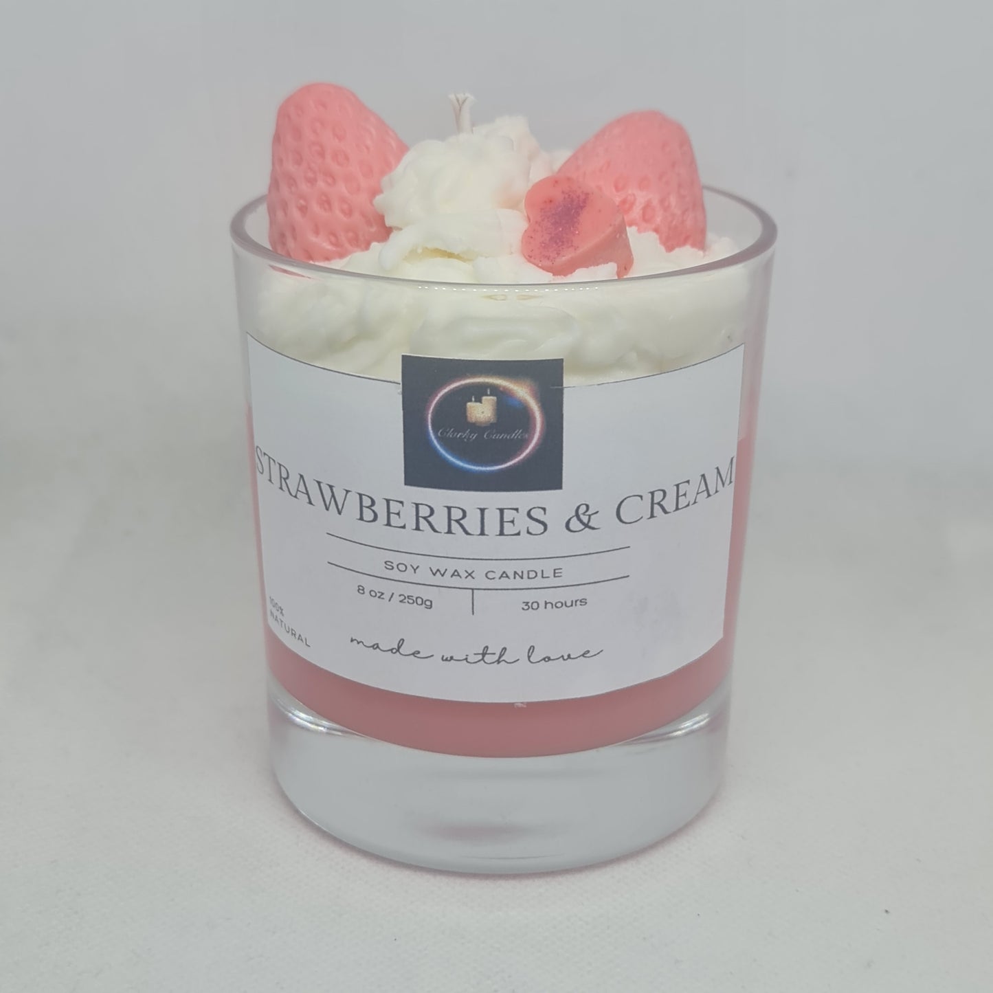 Strawberries & Cream - Scented Soy Wax Candle