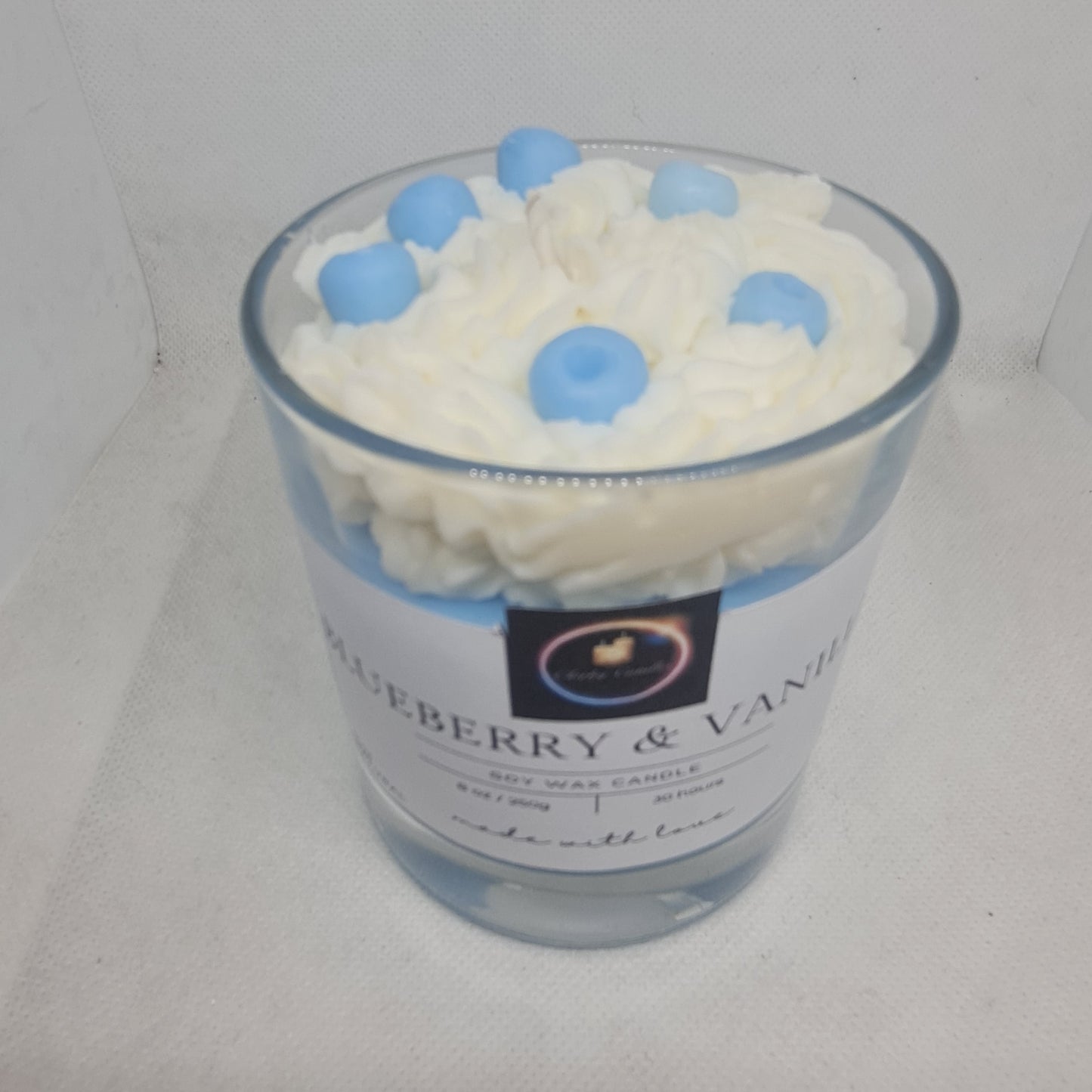 Blueberry & Vanilla  - Scented Soy Wax Candle