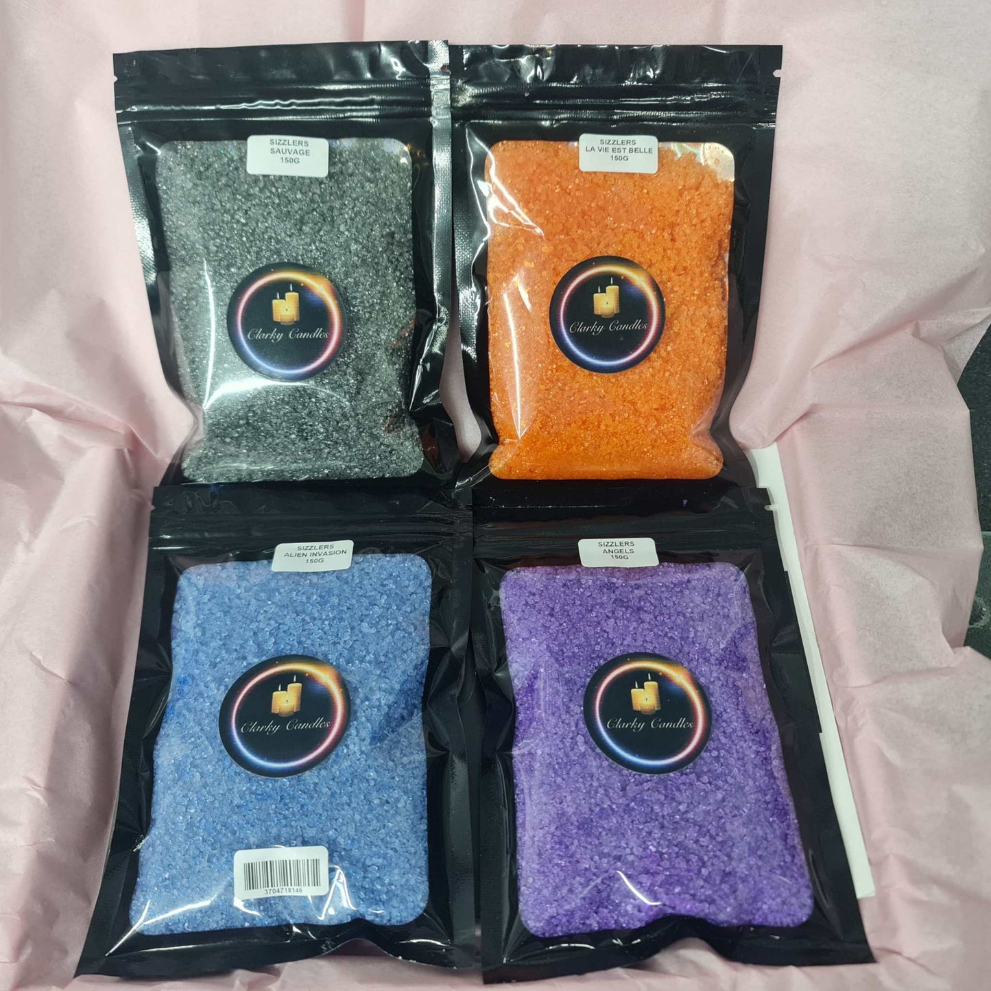 150g Variety Pack - 4x 150g Scented Sizzlers