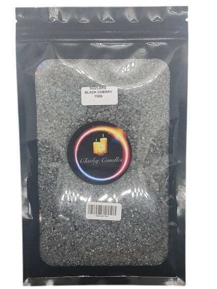 Black Cherry Scented Sizzlers 150g premium simmering granules in resealable pouch by Clarky Candles