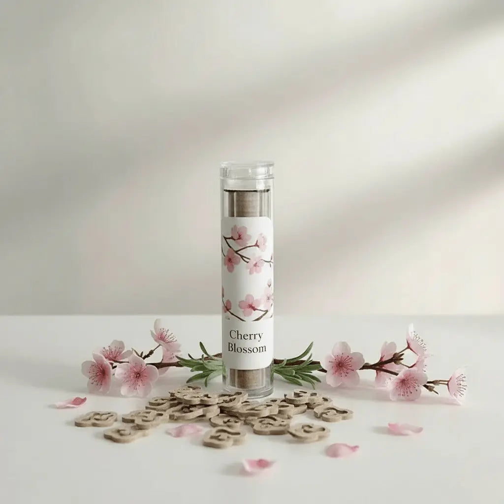 Cherry Blossom x40 Wooden Aromatherapy Incense Sticks | Soft Sweet Floral Scent | £3.95 | Clarky Candles CLARKY CANDLES