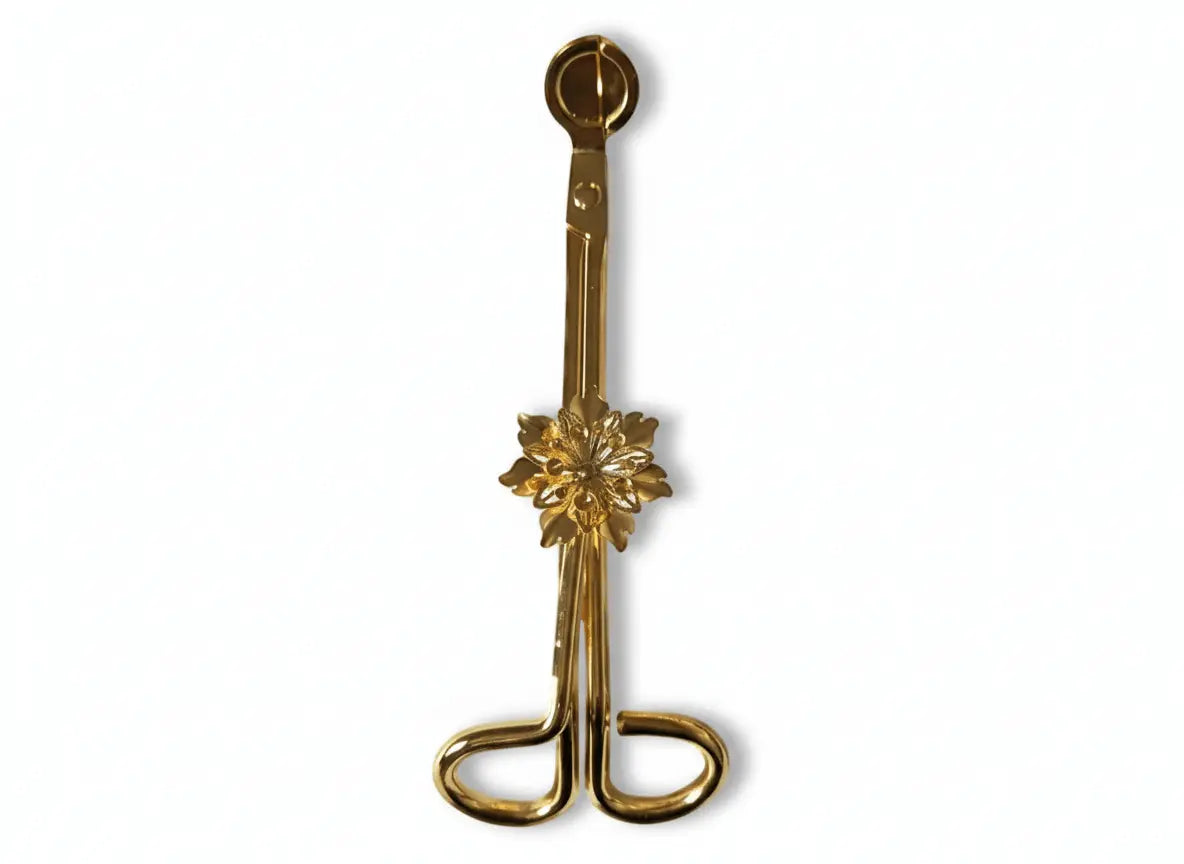 Flower Wick Trimming Scissors - Gold | Premium Wick Trimmers | £6.95 My Store