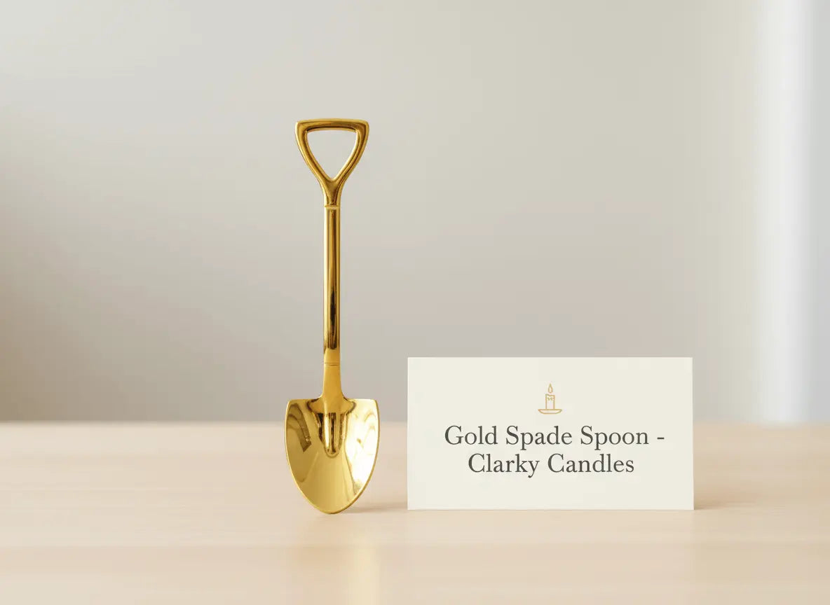 Gold Spade Spoon | Premium Scooping Tool | £3.50 | Clarky Candles My Store