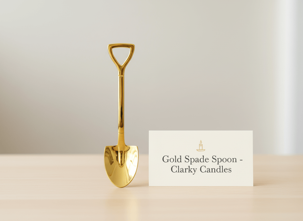 Gold Spade Spoon | Premium Scooping Tool | £3.50 | Clarky Candles