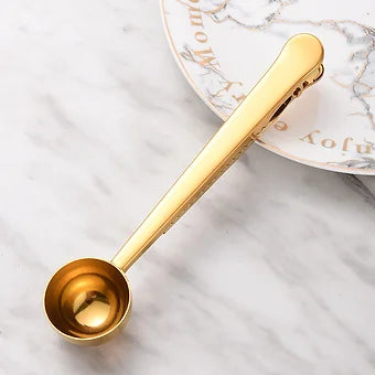 Clip Measuring Spoon - Gold