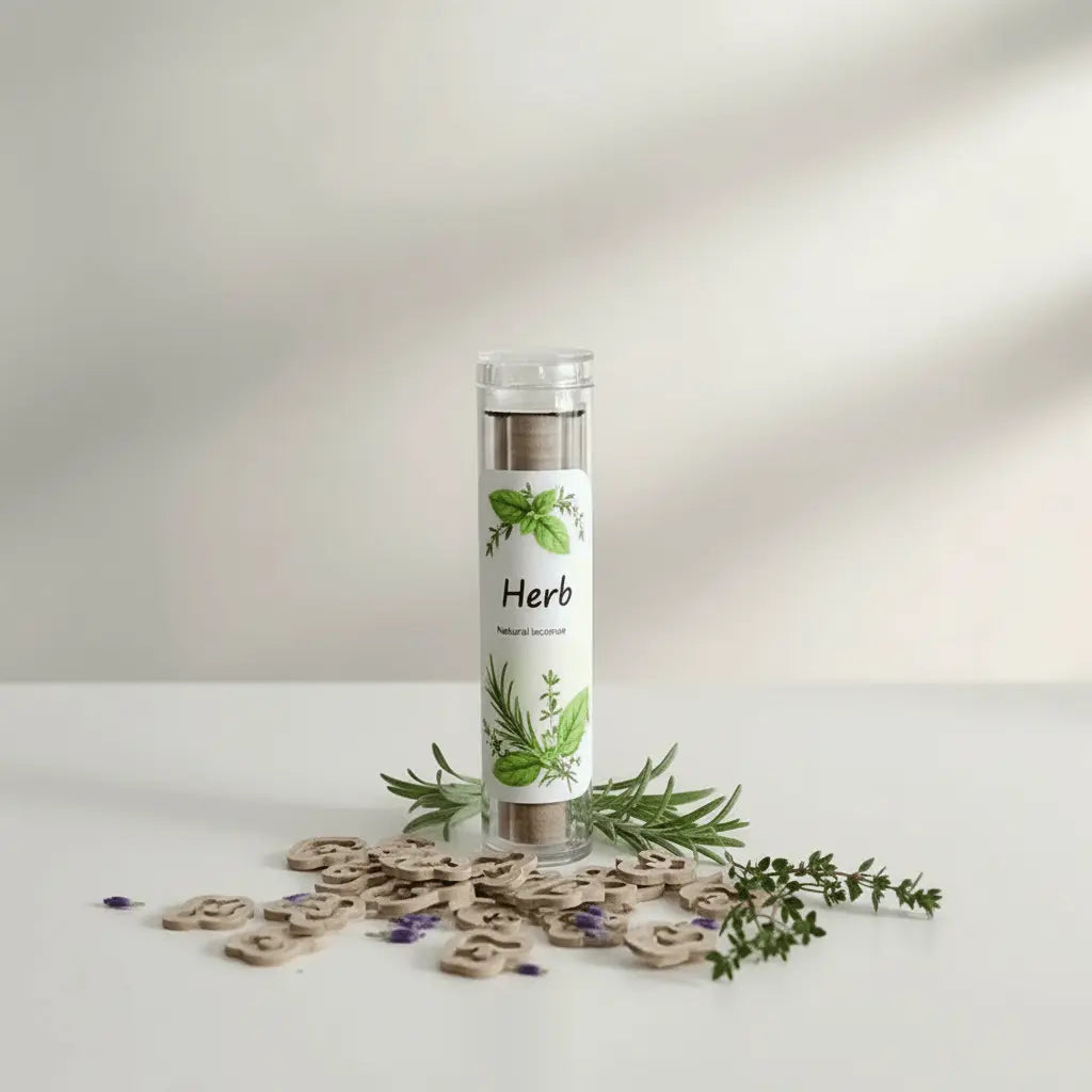 Herb x40 Wooden Aromatherapy Incense Sticks | Fresh Green Herbal Scent | £3.95 | Clarky Candles CLARKY CANDLES
