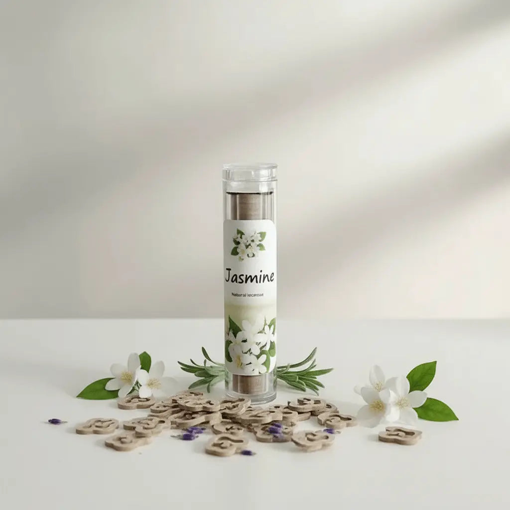 Jasmine x40 Wooden Aromatherapy Incense Sticks | Rich White Floral Scent | £3.95 | Clarky Candles CLARKY CANDLES