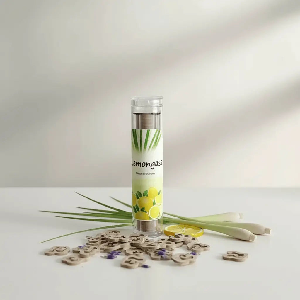 Lemon Grass x40 Wooden Aromatherapy Incense Sticks | Fresh Citrus Herbal Scent | £3.95| Clarky Candles CLARKY CANDLES