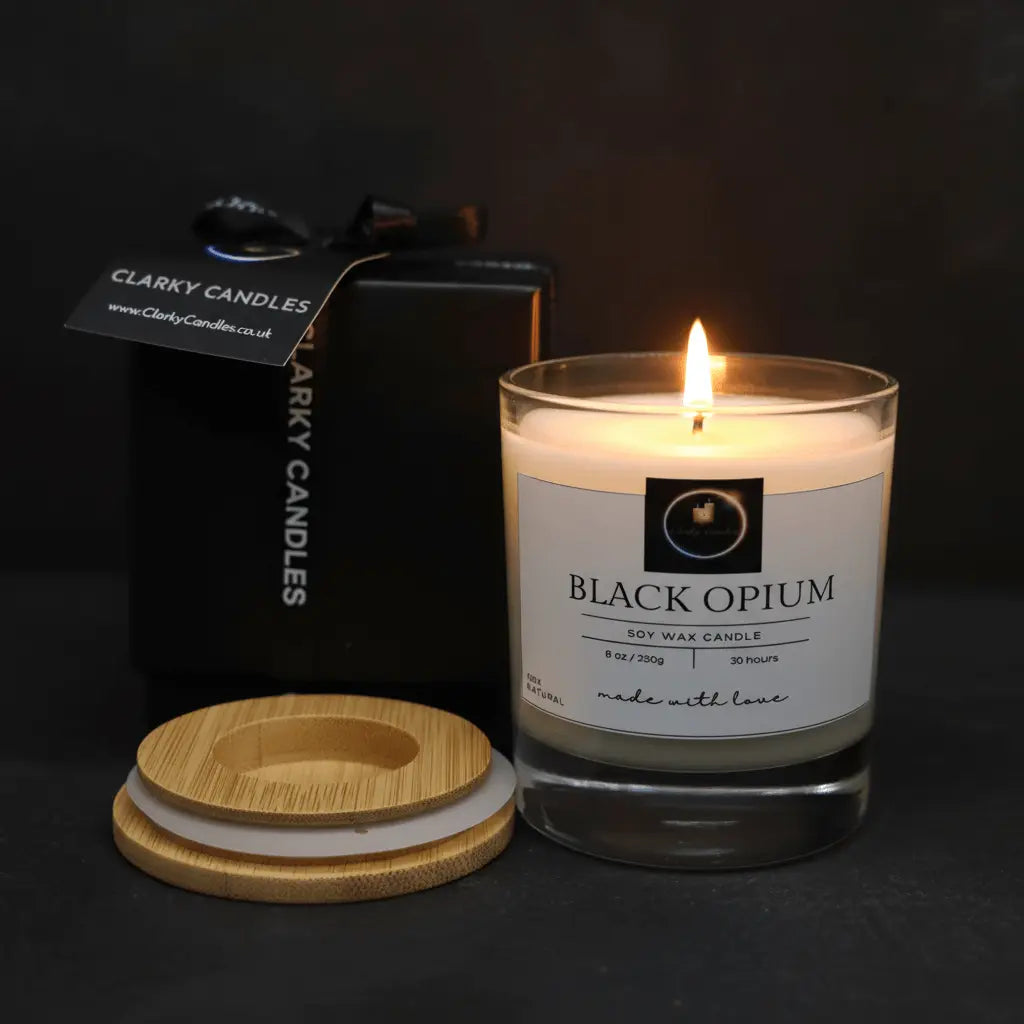 Black Opium Luxury Candle | Dupe | Gift-Wrapped | £17.95 CLARKY CANDLES