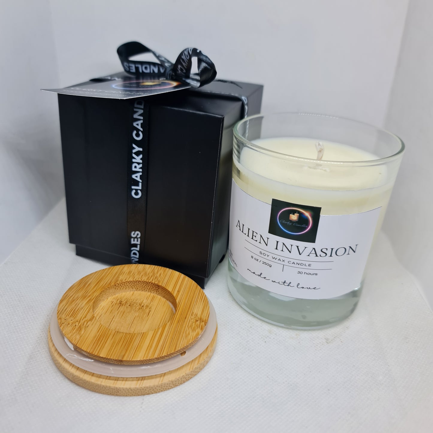Luxury Gift Wrapped Candle Alien Invasion