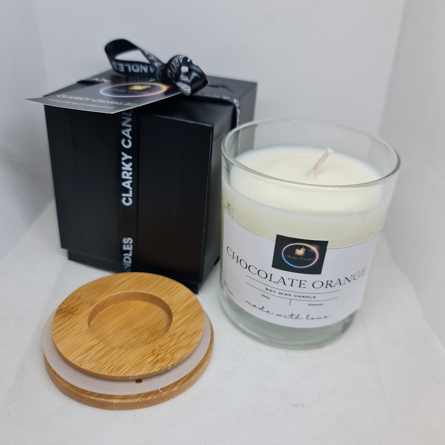 Luxury Gift Wrapped Candle Chocolate Orange