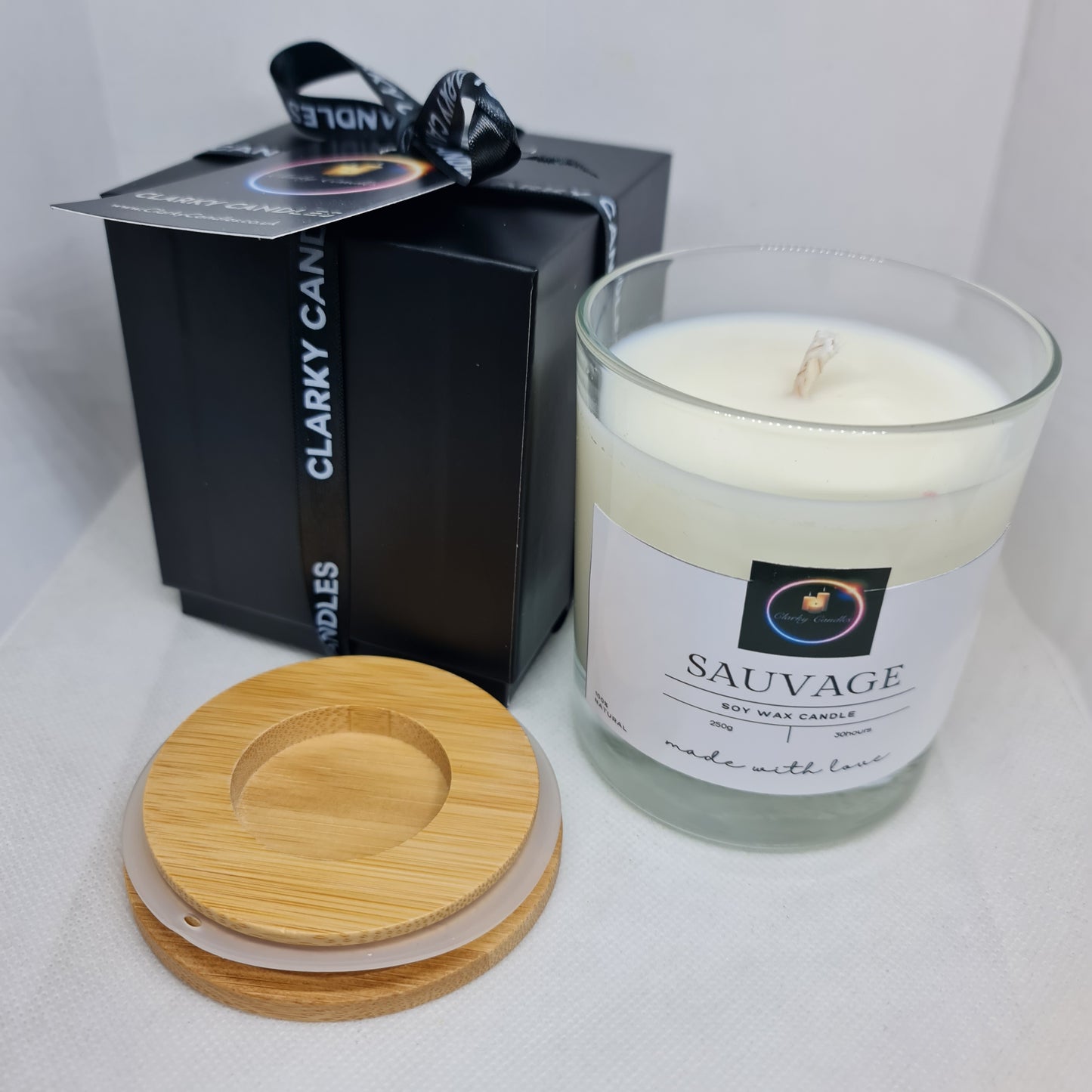 Luxury Gift Wrapped Candle Sauvage