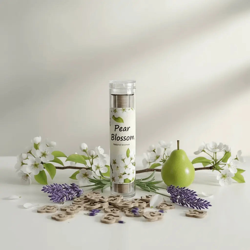 Pear Blossom x40 Wooden Aromatherapy Incense Sticks | Fresh Fruity Floral Scent | £3.95 | Clarky Candles CLARKY CANDLES