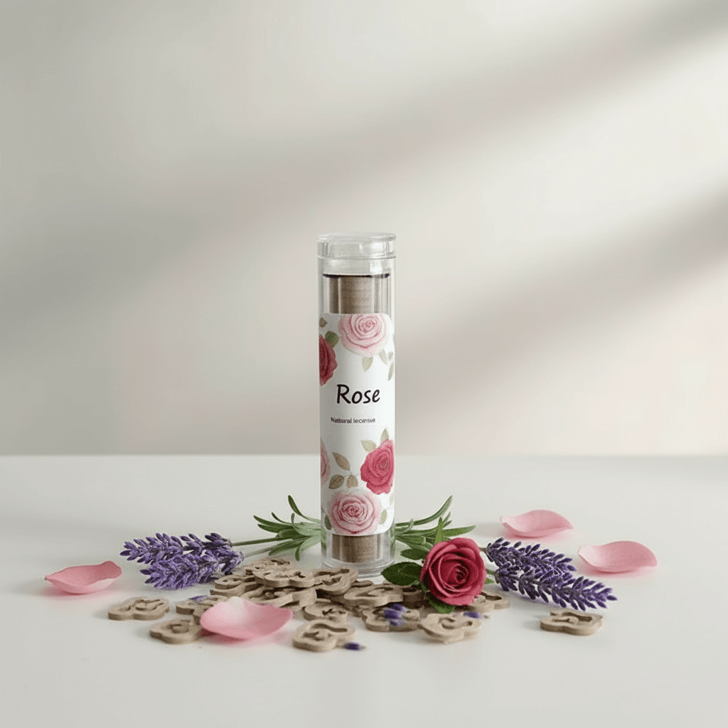 Rose x40 Wooden Aromatherapy Incense Sticks | Soft Floral Romantic Scent | £3.95 | Clarky Candles