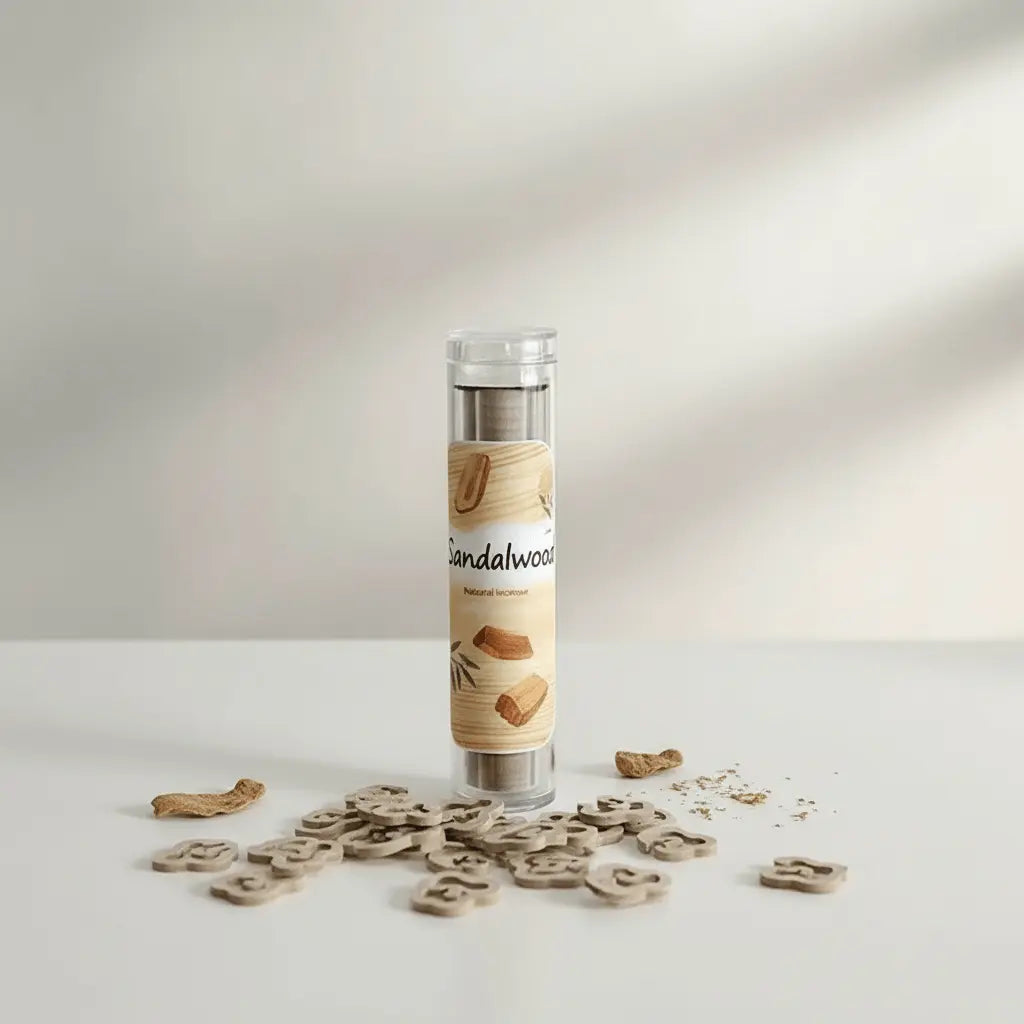 Sandalwood x40 Wooden Aromatherapy Incense Sticks | Sweet Apricot Floral Scent | £3.95 | Clarky Candles CLARKY CANDLES