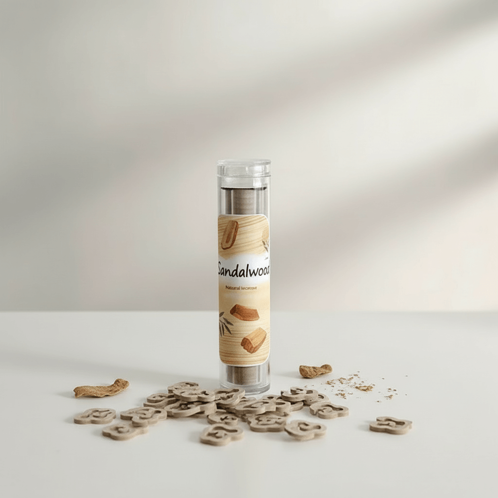 Sandalwood x40 Wooden Aromatherapy Incense Sticks | Sweet Apricot Floral Scent | £3.95 | Clarky Candles