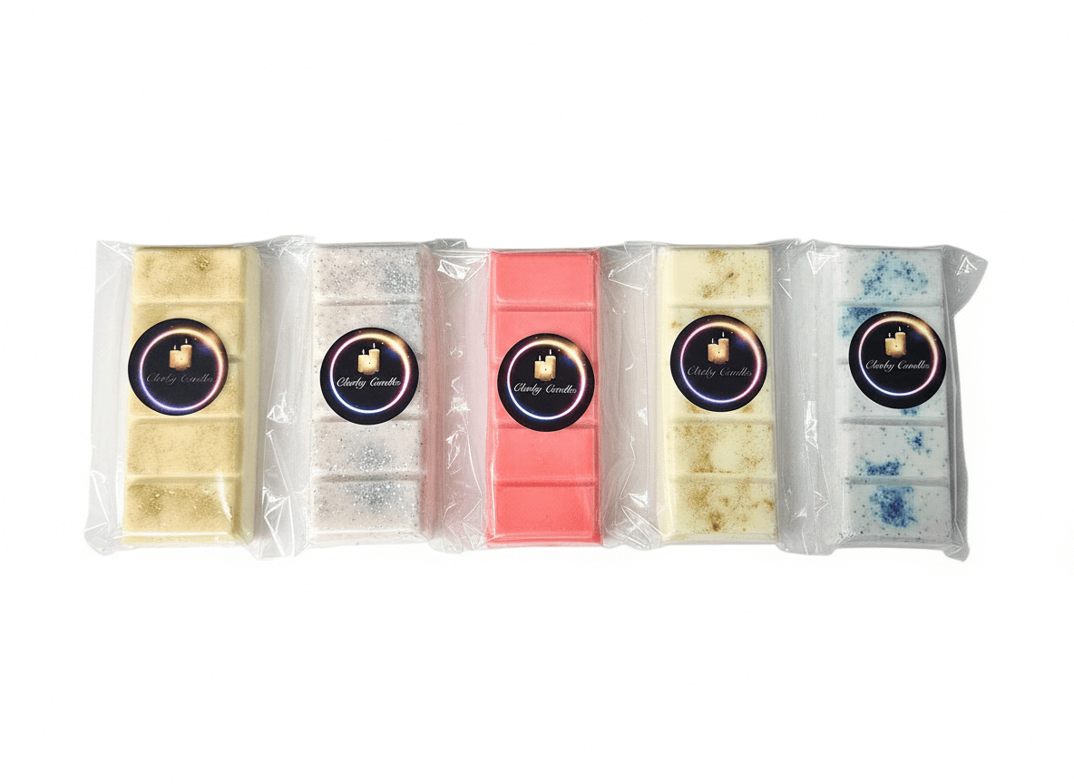 Wax Melt Snap Bars | Selection Box 2 | £10 - colorful assortment of five handcrafted wax melt snap bars.