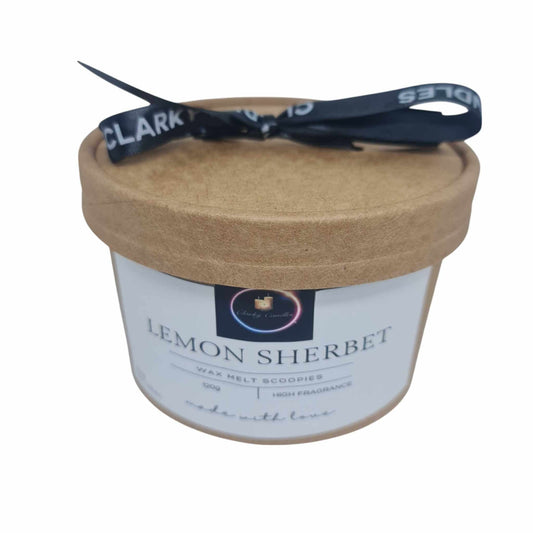 Wax Melt Scoopies - Lemon Sherbet - 120g | Sweet Citrus Treat | £5.95 | Clarky Candles