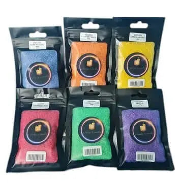 "Discover Our Colourful Scented Sizzlers Collection" CLARKY CANDLES