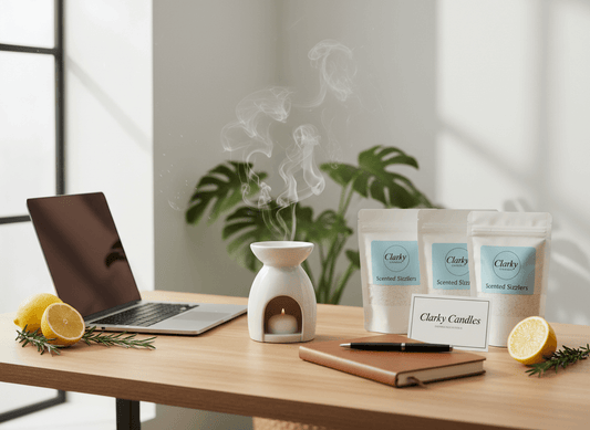 Best scented sizzlers for home offices focus productivity wax burner scents desk