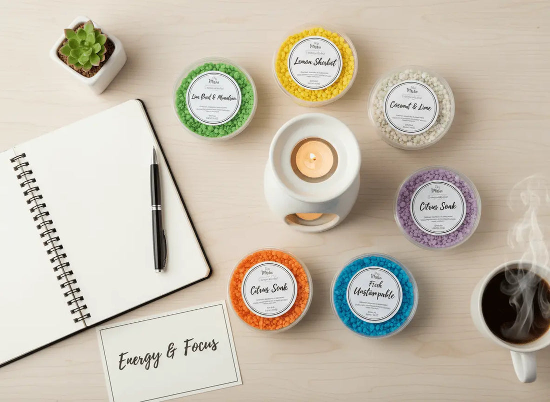 Best scented sizzlers for energy and focus uplifting wax burner scents productivity