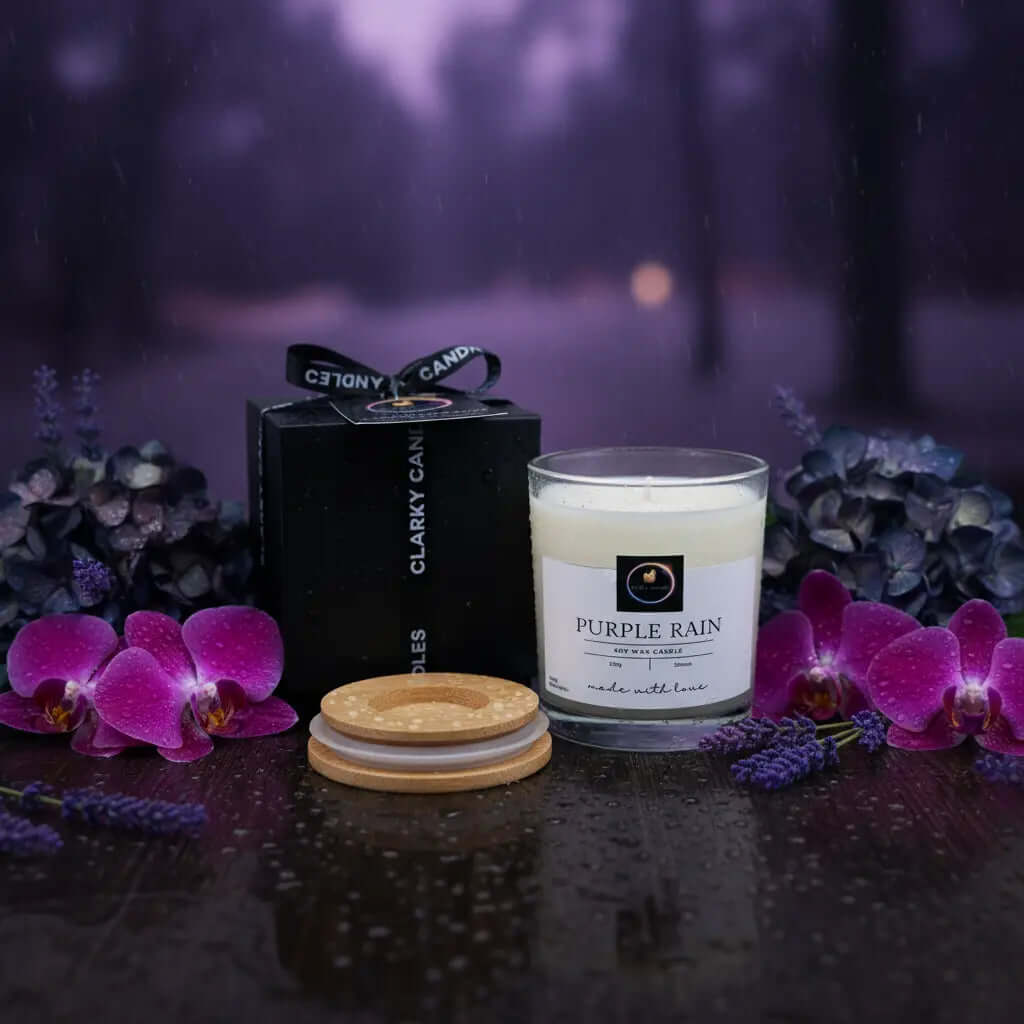 Upgrade Your Scented Candle: Add a Bamboo Lid or Choose Luxury Gift Wrap CLARKY CANDLES