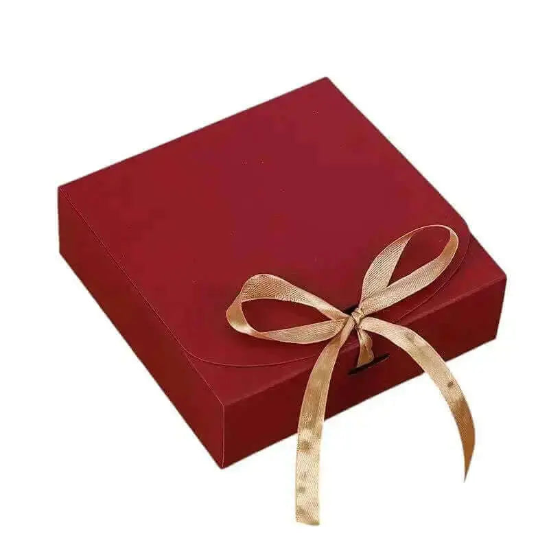Luxury Handmade Gifts gift box in red with gold ribbon for special occasions