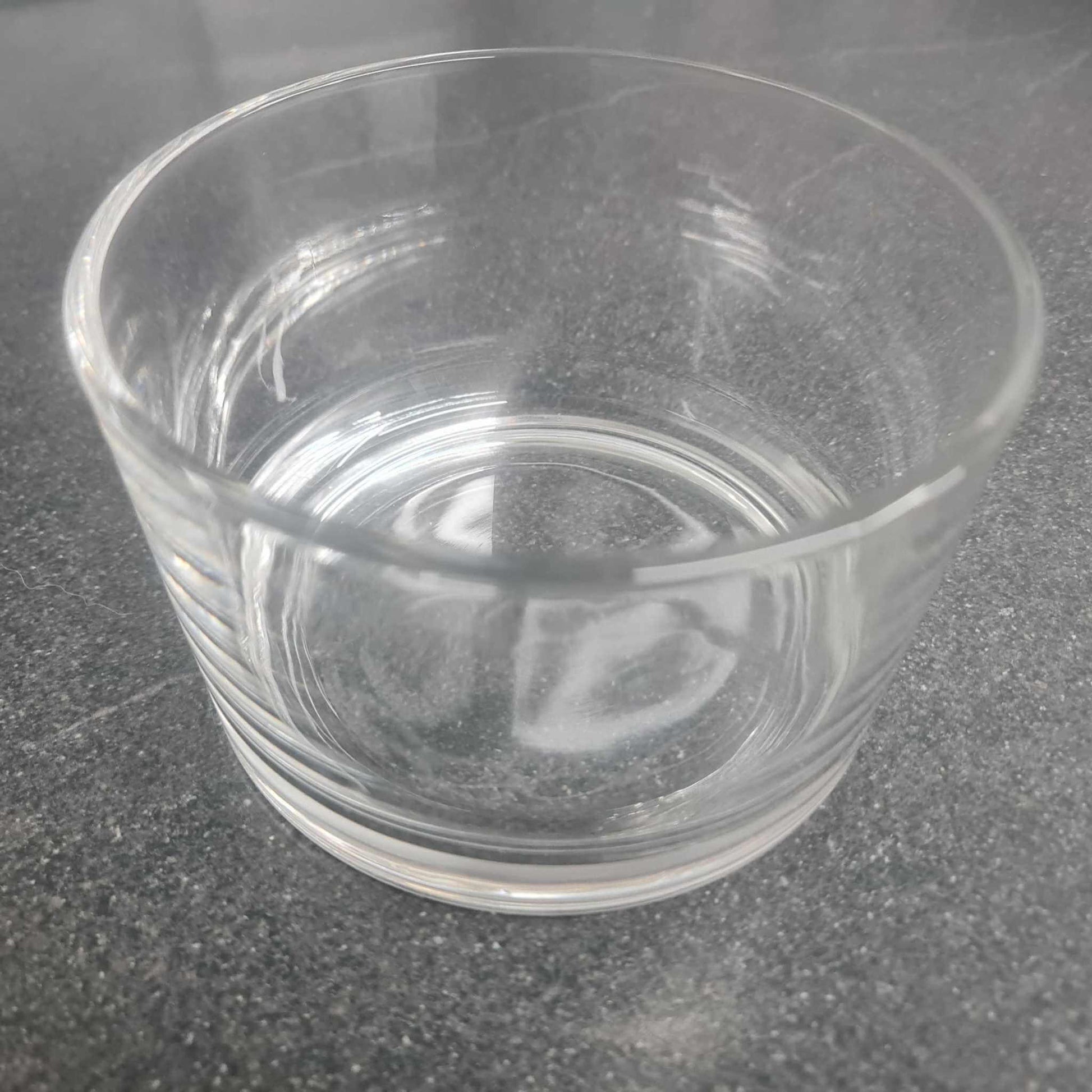 3 Wick Bowls clear glass bowl for customizable luxury candle, perfect for home decoration and fragrance.