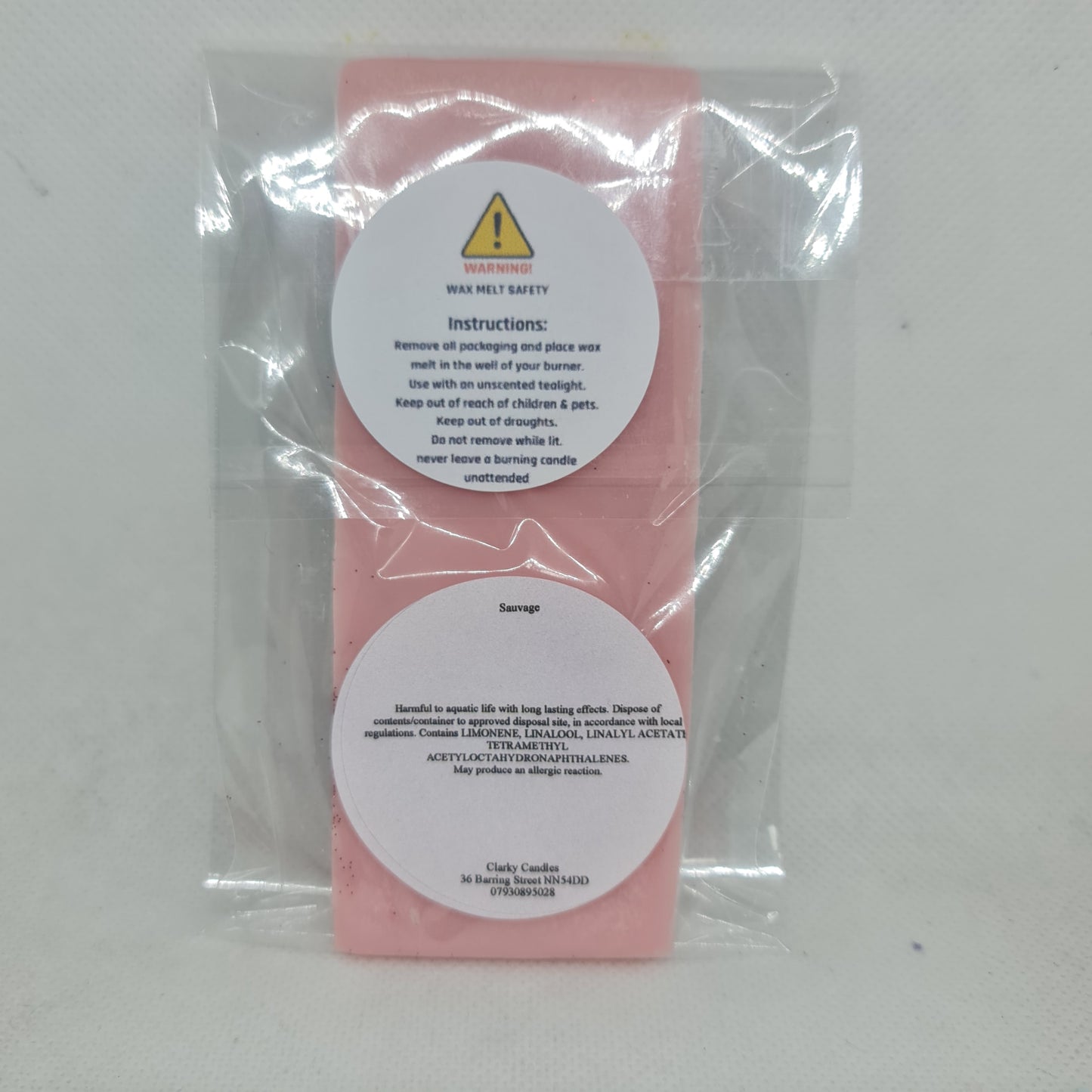 Sauvage Wax Melt Snap Bar 50g | Bold Masculine Adventure | £2.20 | Clarky Candles