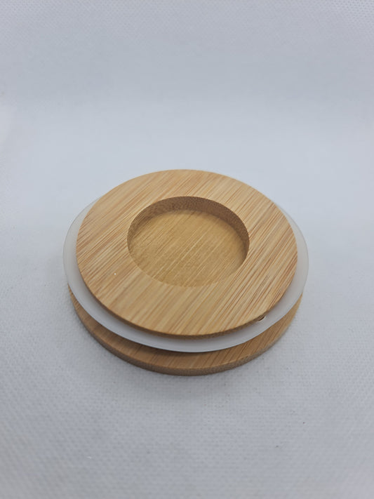 Bamboo Candle Glass Lid