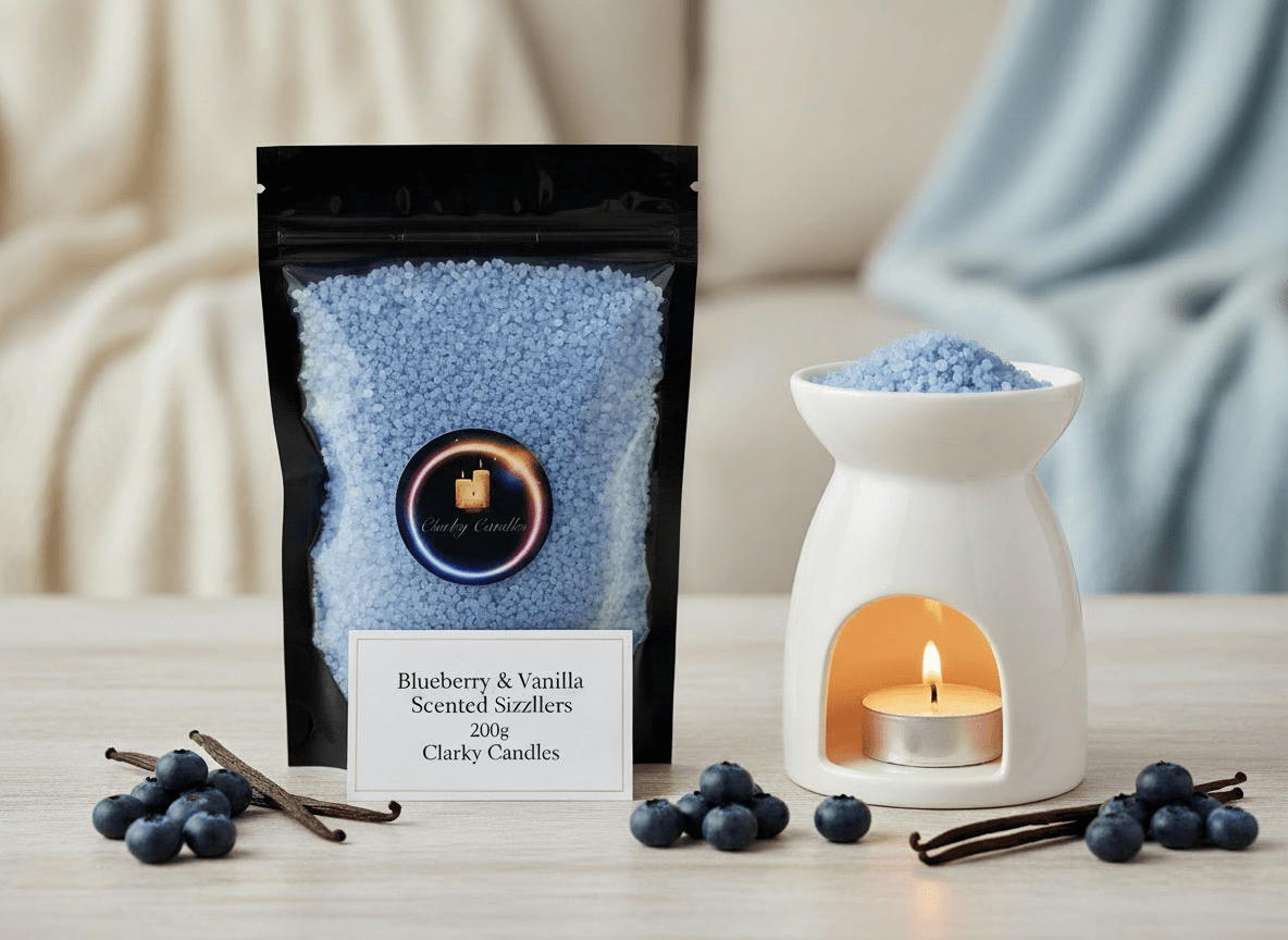Blueberry & Vanilla Scented Sizzlers 200g | Simmering Granules | £4.50
