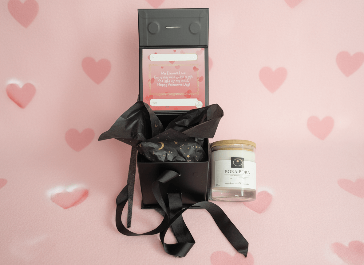 Bora Bora | Luxury Valentine’s Scented Candle | With Valentine's Gift Message