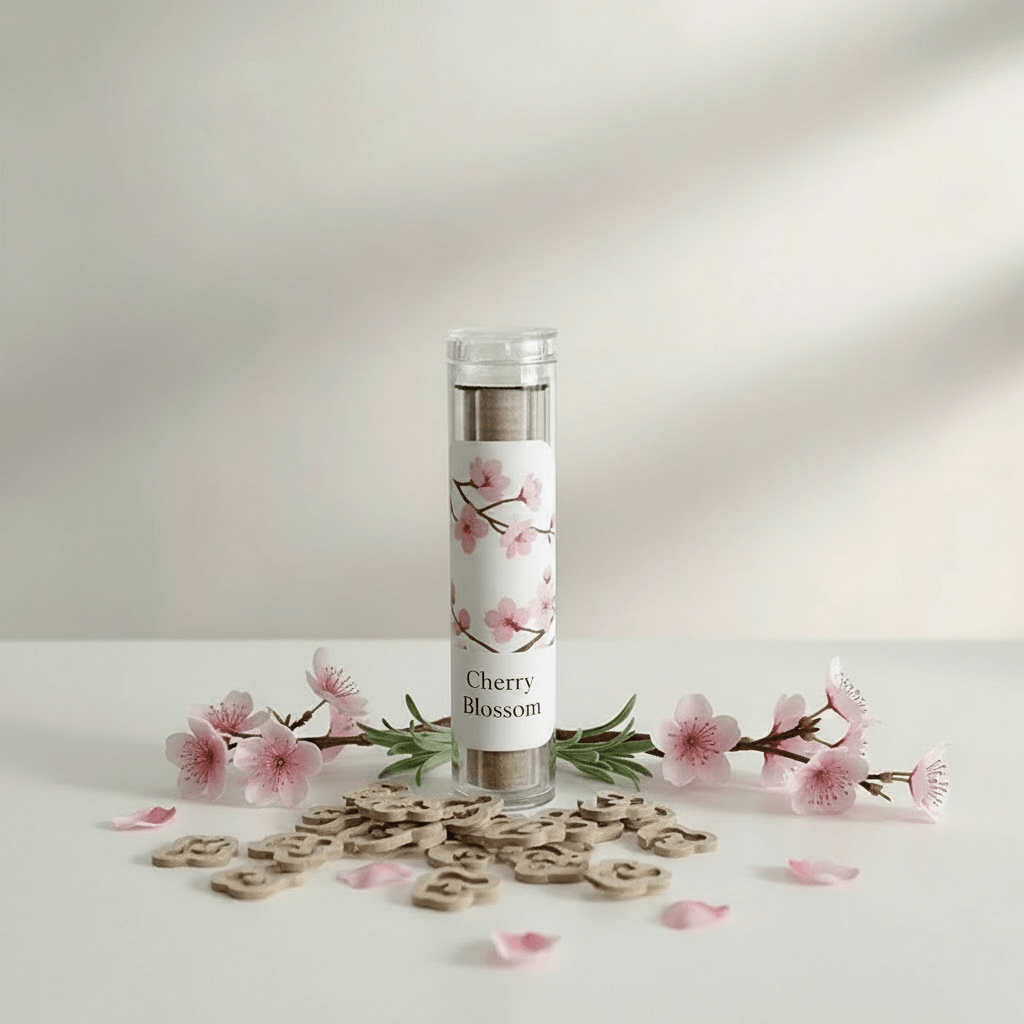 Cherry Blossom x40 Wooden Aromatherapy Incense Sticks | Soft Sweet Floral Scent | £3.95 | Clarky Candles