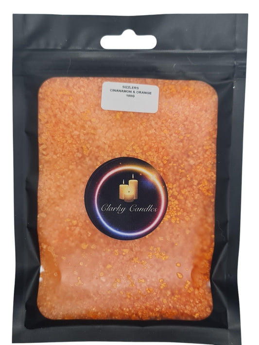 Cinnamon & Orange Scented Sizzlers 100g - Premium Simmering Granules | £3.50 | Clarky Candles