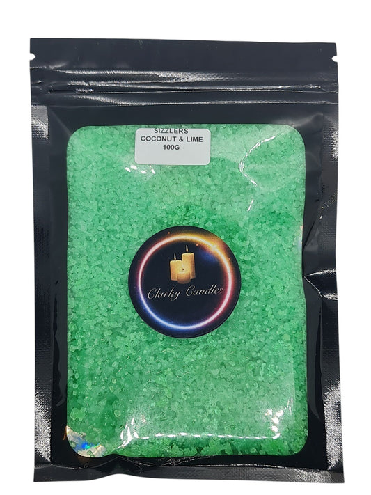 Coconut & Lime Scented Sizzlers 100g - Premium Simmering Granules | £3.50 | Clarky Candles