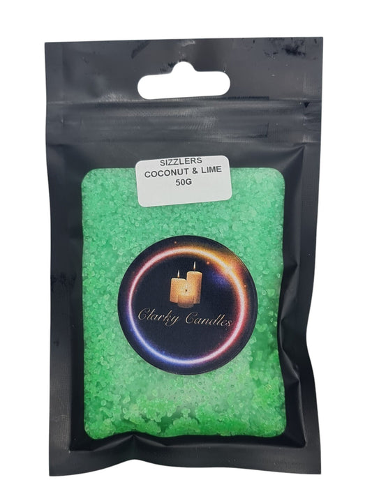 Coconut & Lime Scented Sizzlers 50g - Premium Simmering Granules | £2.50 | Clarky Candles