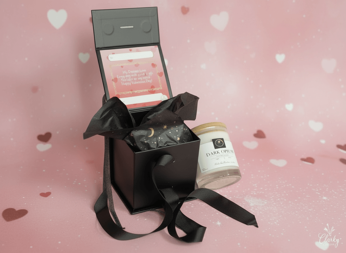 Dark Opium | Luxury Valentine’s Scented Candle | With Valentine's Gift Message