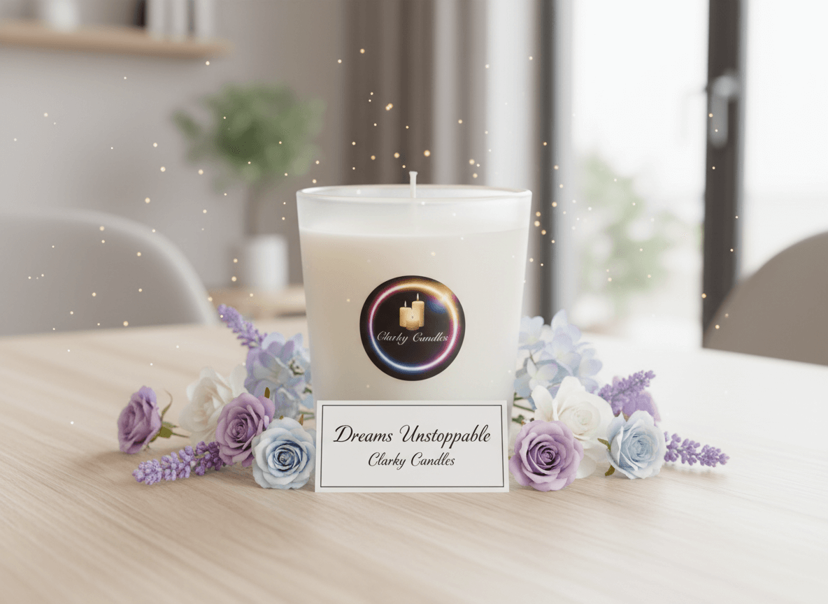 Dreams Unstoppable Scented Soy Wax Candle | Empowering Inspirational Fragrance | £9.95