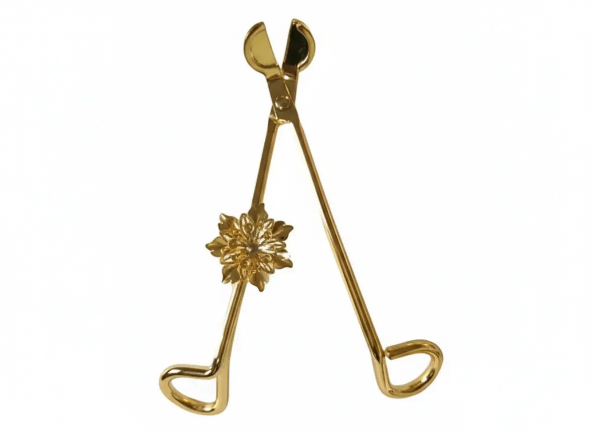 Flower Wick Trimming Scissors - Gold | Premium Wick Trimmers | £6.95 My Store