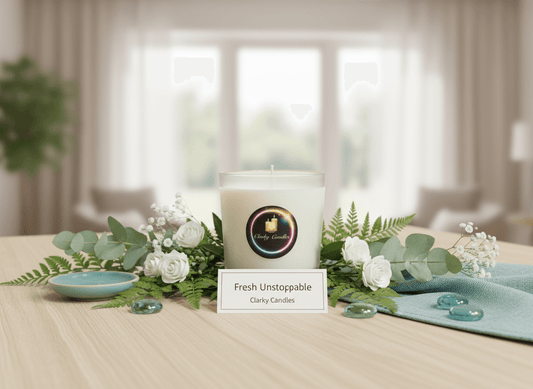 Fresh Unstoppable Scented Soy Wax Candle | Clean Energizing Fragrance | £9.95