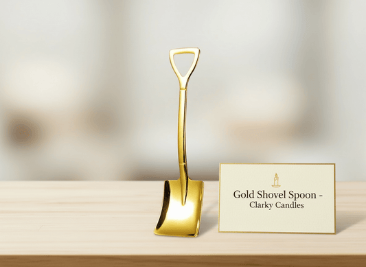 Gold Shovel Spoon | Premium Scooping Tool | £3.50 | Clarky Candles
