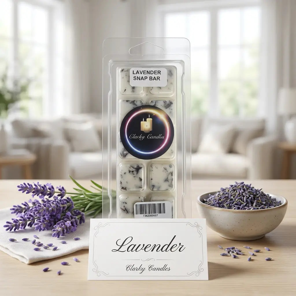 Lavender Wax Melt Snap Bar | Calming Relaxation Escape | £2.20 | Clarky Candles My Store
