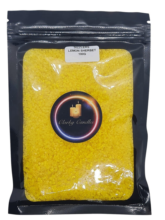 Lemon Sherbet Scented Sizzlers 100g - Premium Simmering Granules | £3.50 | Clarky Candles