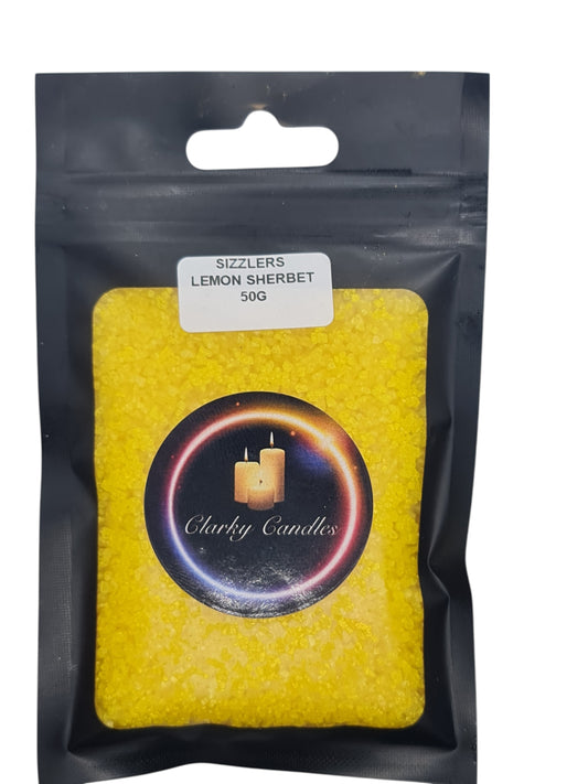 Lemon Sherbet Scented Sizzlers 50g - Premium Simmering Granules | £2.50 | Clarky Candles