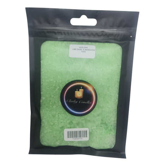Lime Basil & Mandarin Scented Sizzlers 100g - Premium Simmering Granules | £3.50 | Clarky Candles