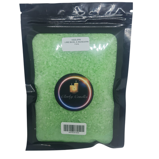 Lime Basil & Mandarin Scented Sizzlers 150g - Premium Simmering Granules | £5.00 | Clarky Candles