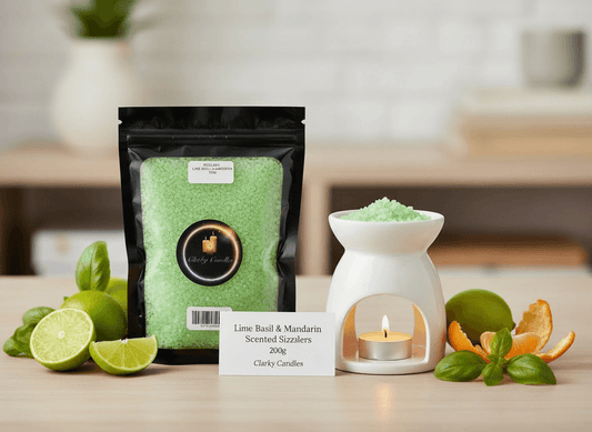 Lime Basil & Mandarin Scented Sizzlers 200g | Simmering Granules | £4.50