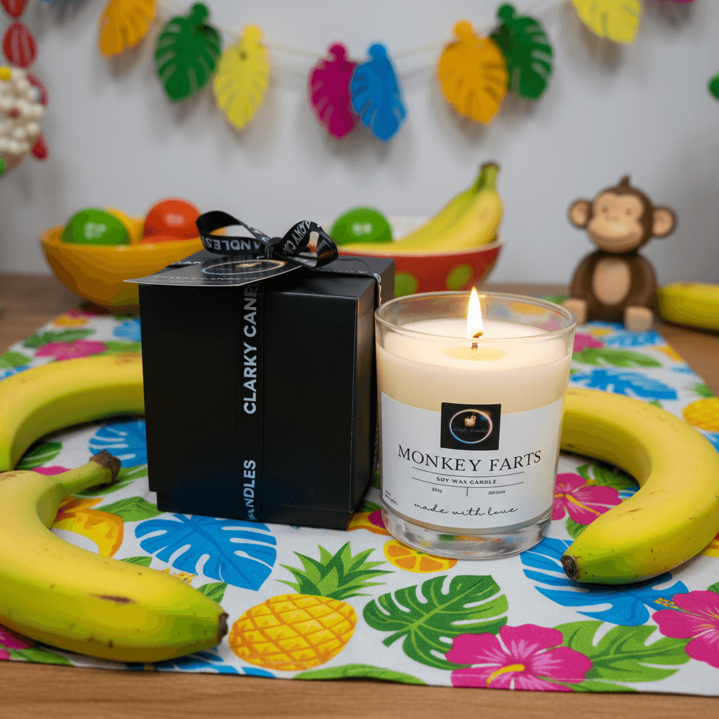 Monkey Farts Luxury Candle | Tropical Fun | Gift-Wrapped | £17.95